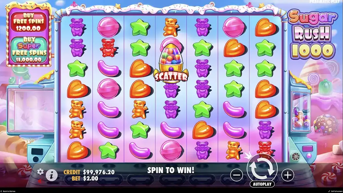 Augmentez vos chances de gagner à la machine à sous Sugar Rush 1000